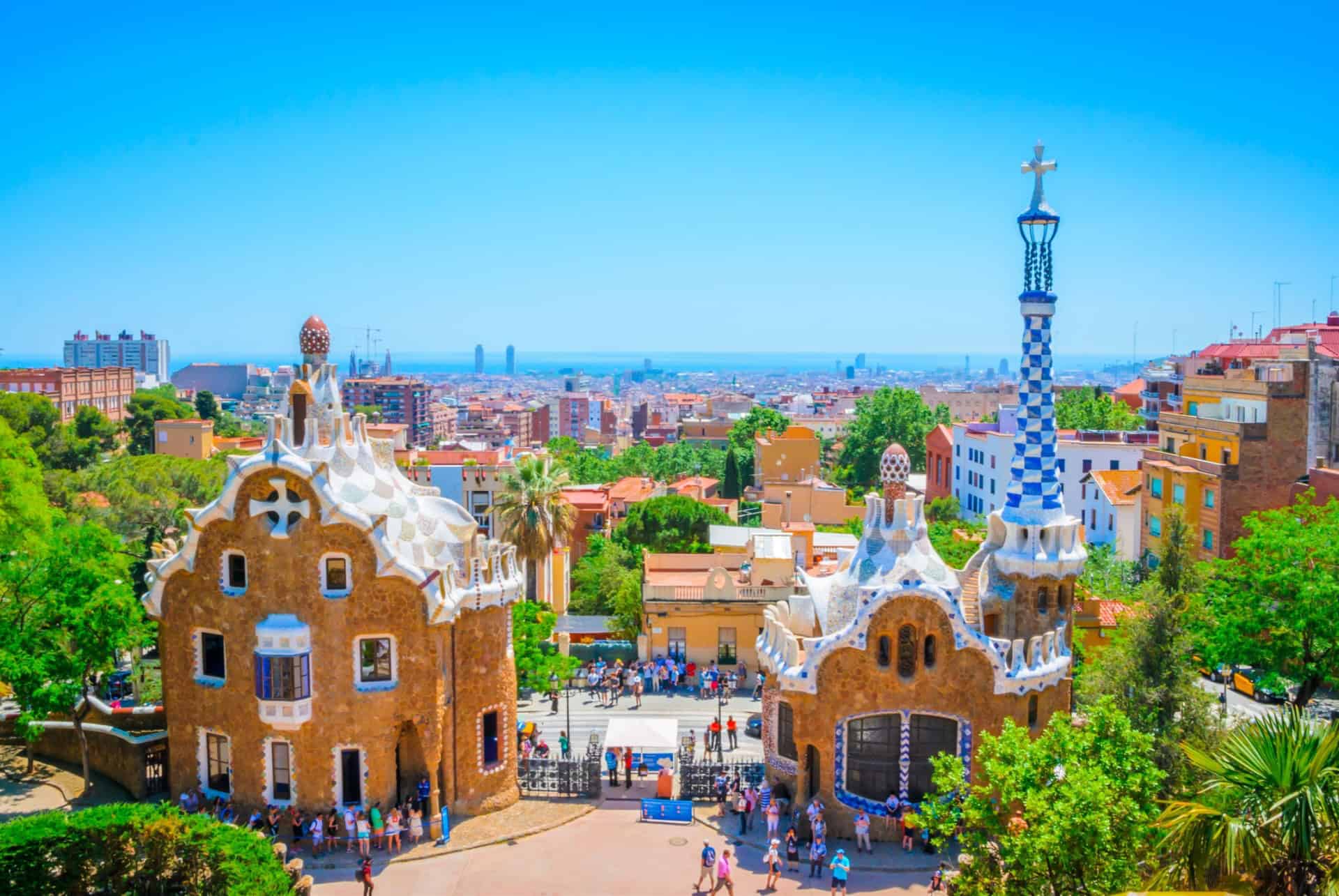 Le parc Güell à Barcelone
