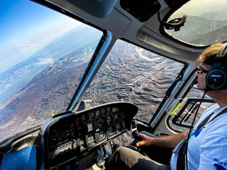 Vol en hélicoptère au-dessus de l'Etna