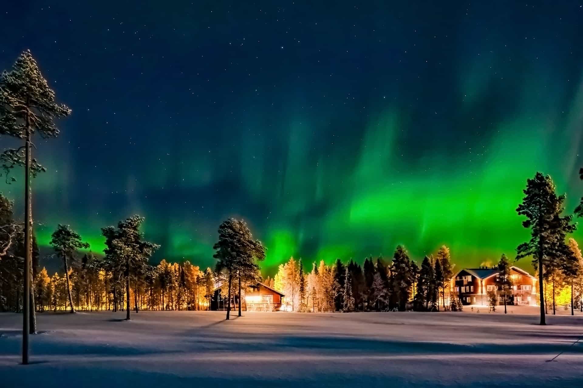 aurore boreale finlande