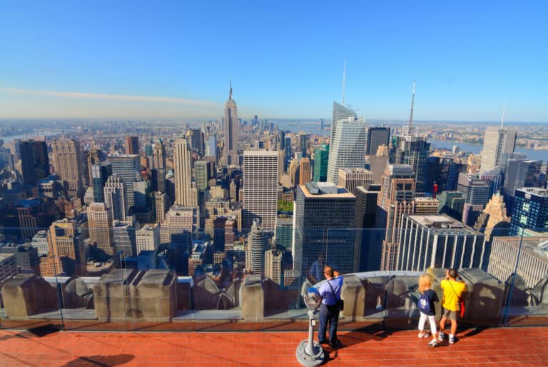 Billet pour le pont d'observation du Top of the Rock