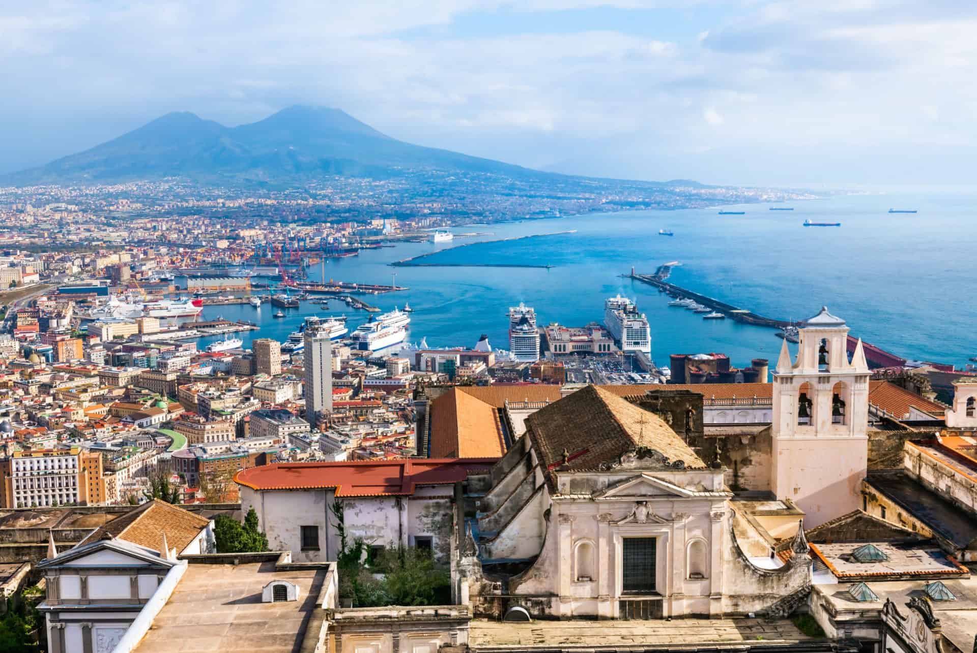 visiter naples vue aerienne