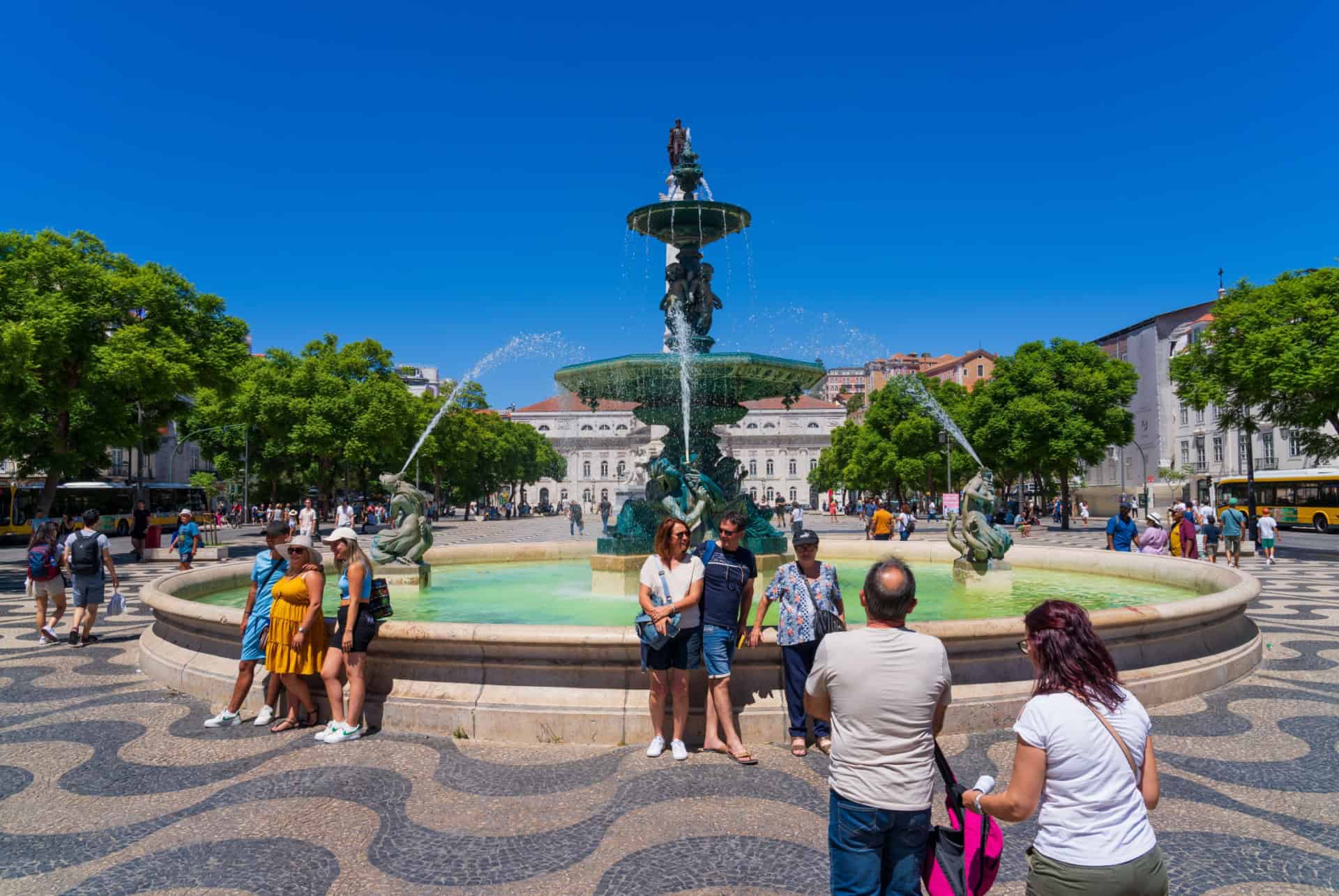 praca do rossio visiter lisbonne en 2 jours