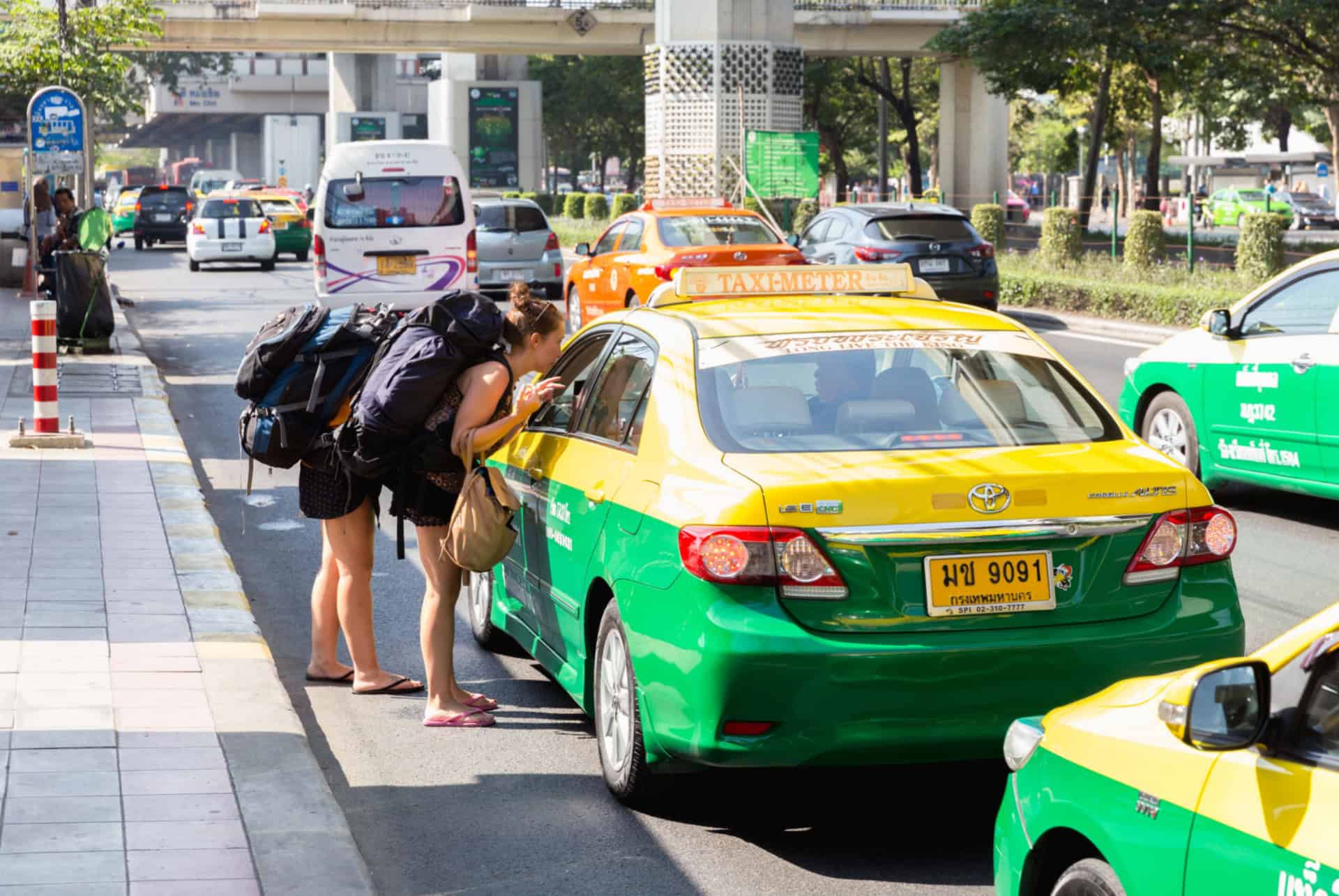 prendre le taxi a bangkok