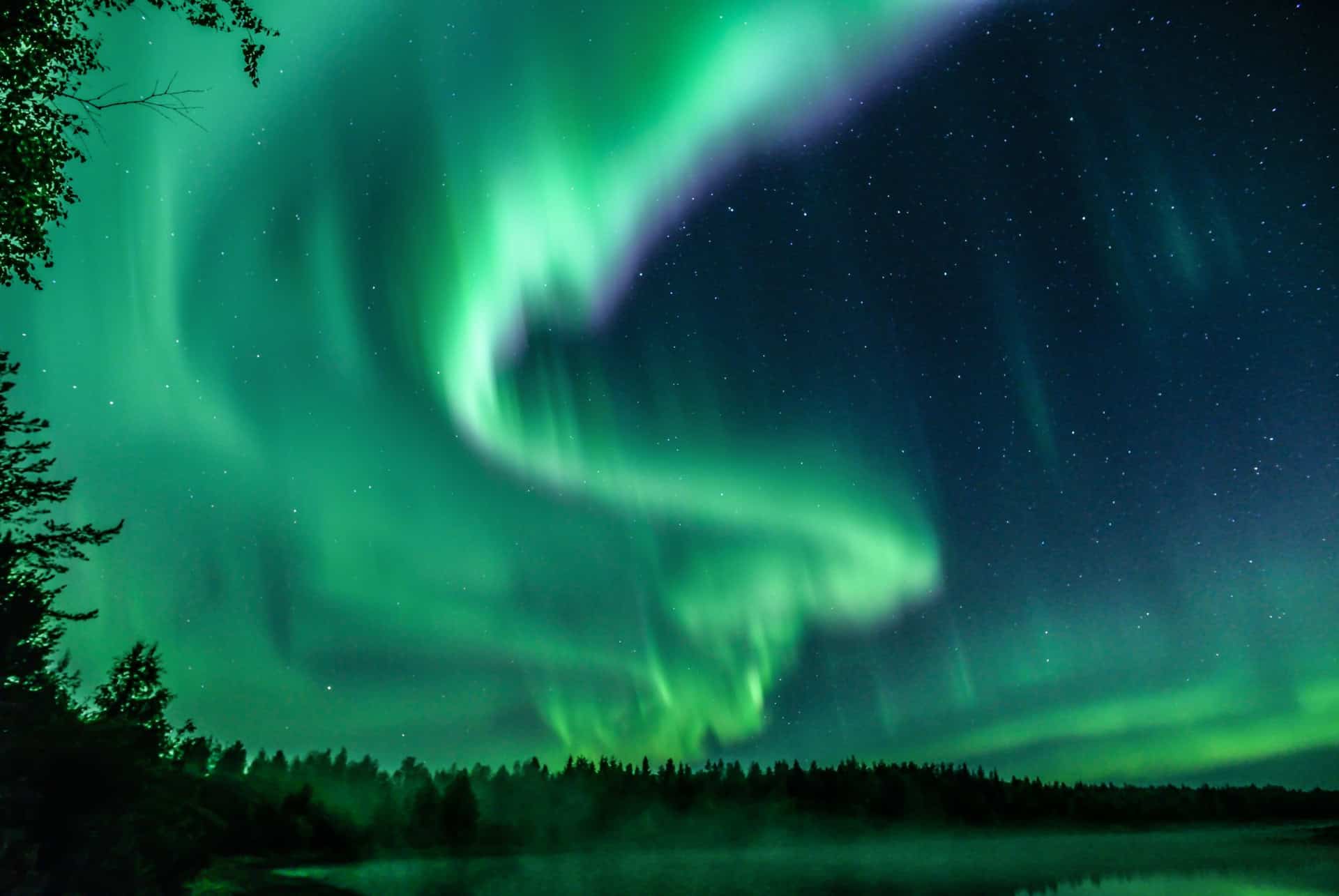 laponie aurore boreale finlande automne