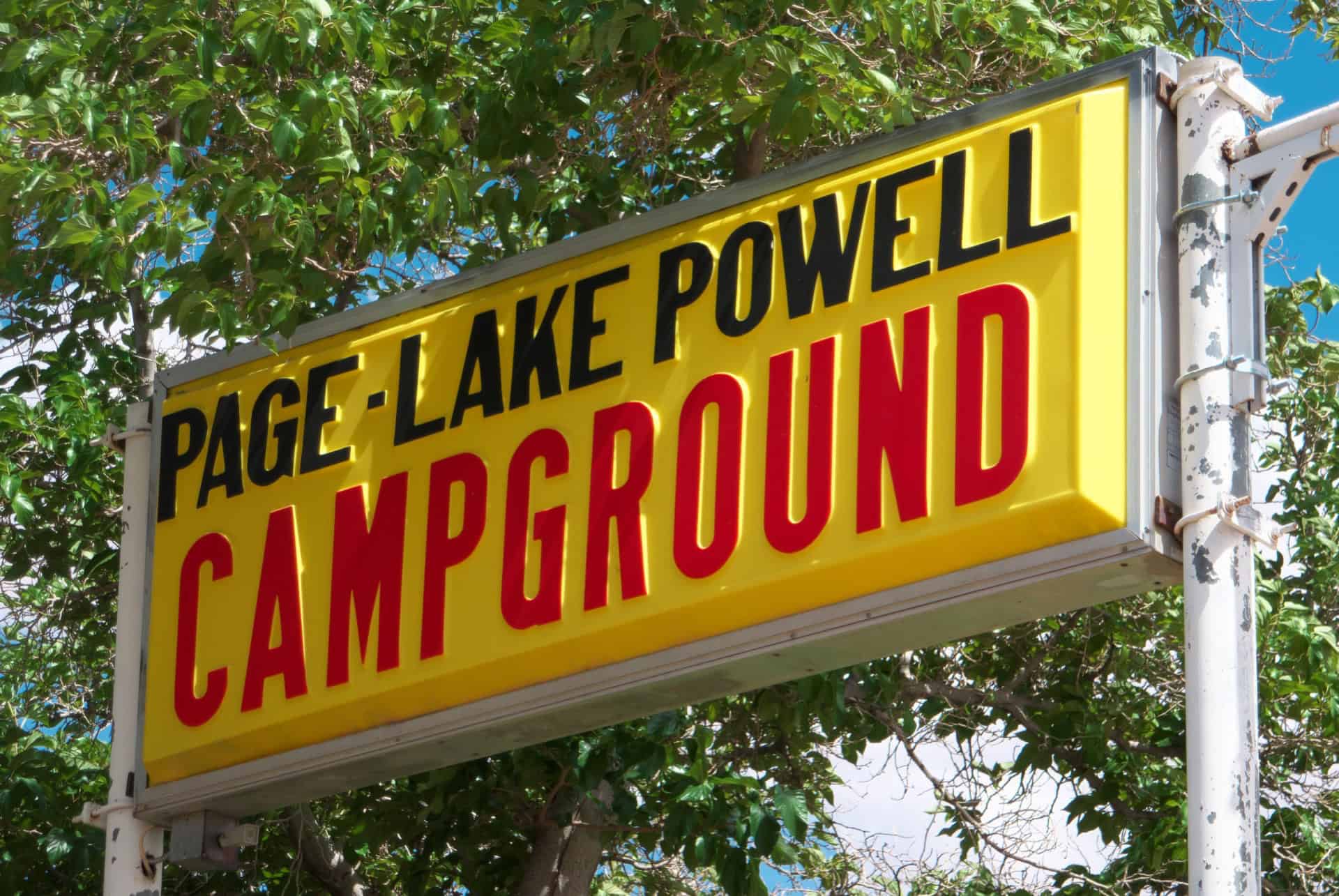 page lake powell campground