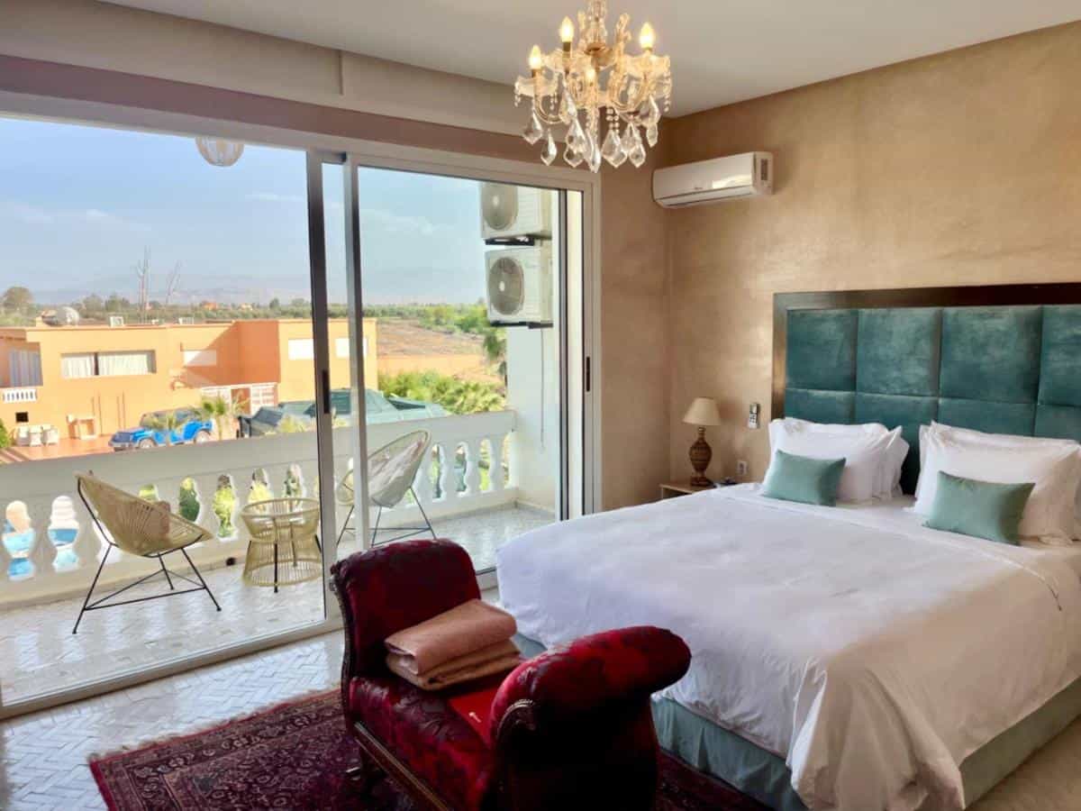 les plus belles villas de marrakech domaine bahi chambre