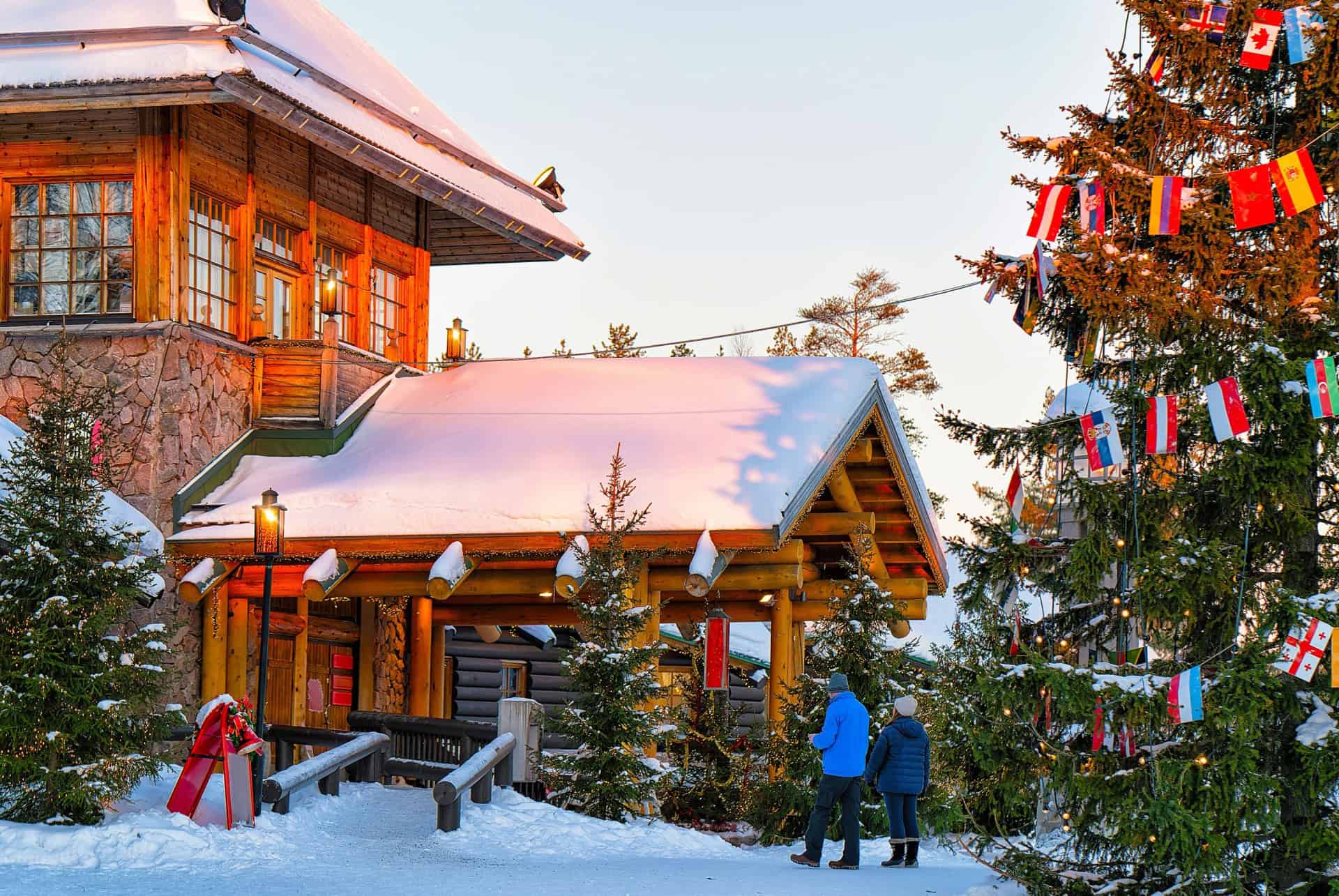 village du pere noel hiver