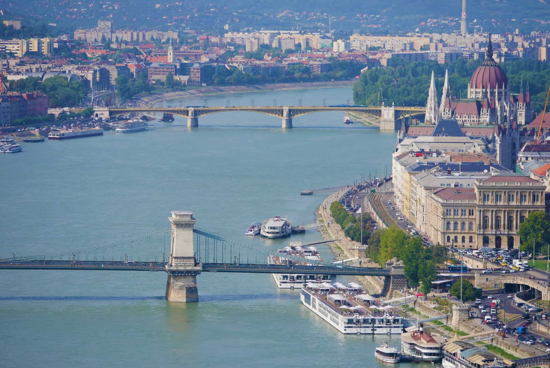 vue depuis géllert budapest en 3 jours