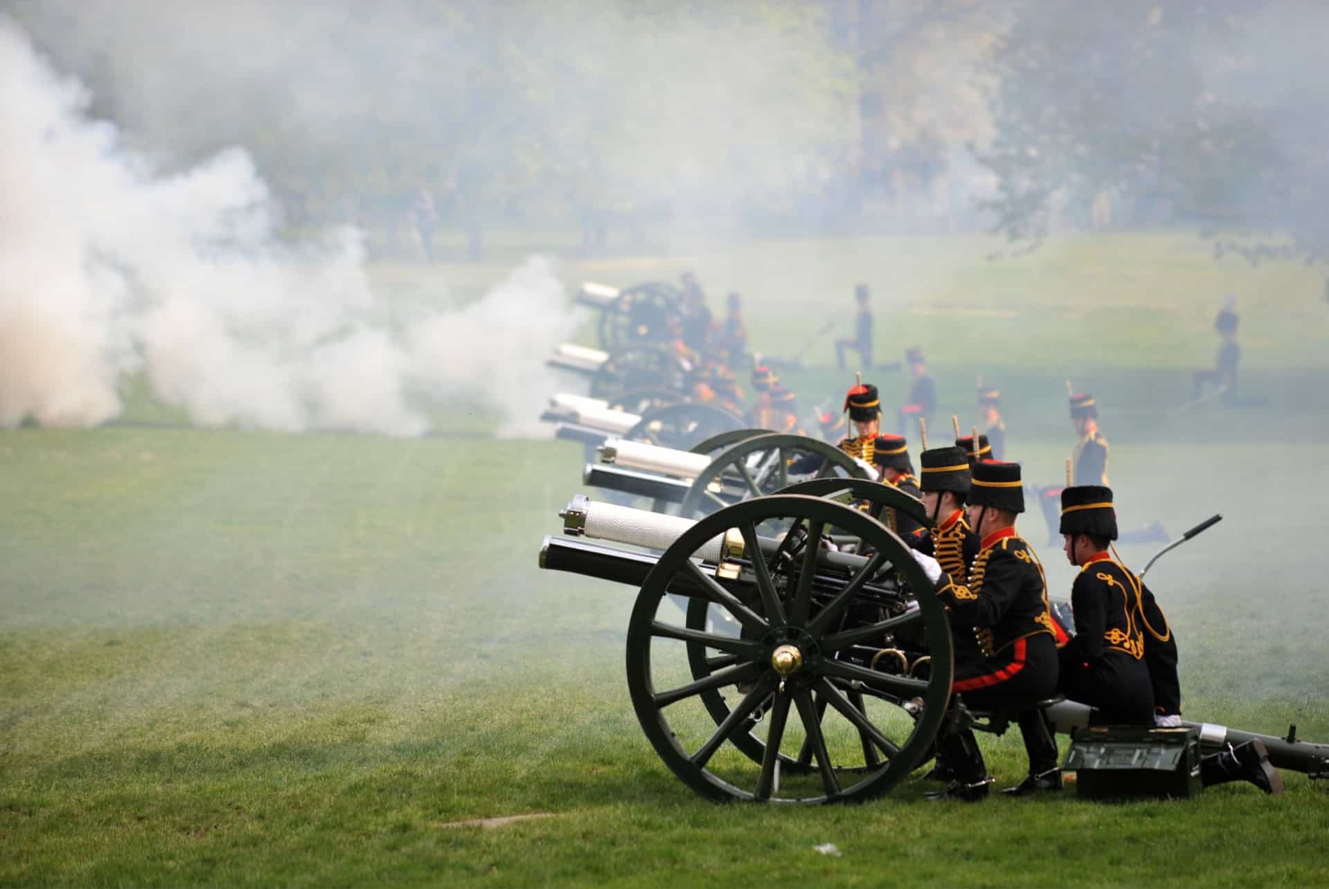 londres en novembre gun salute