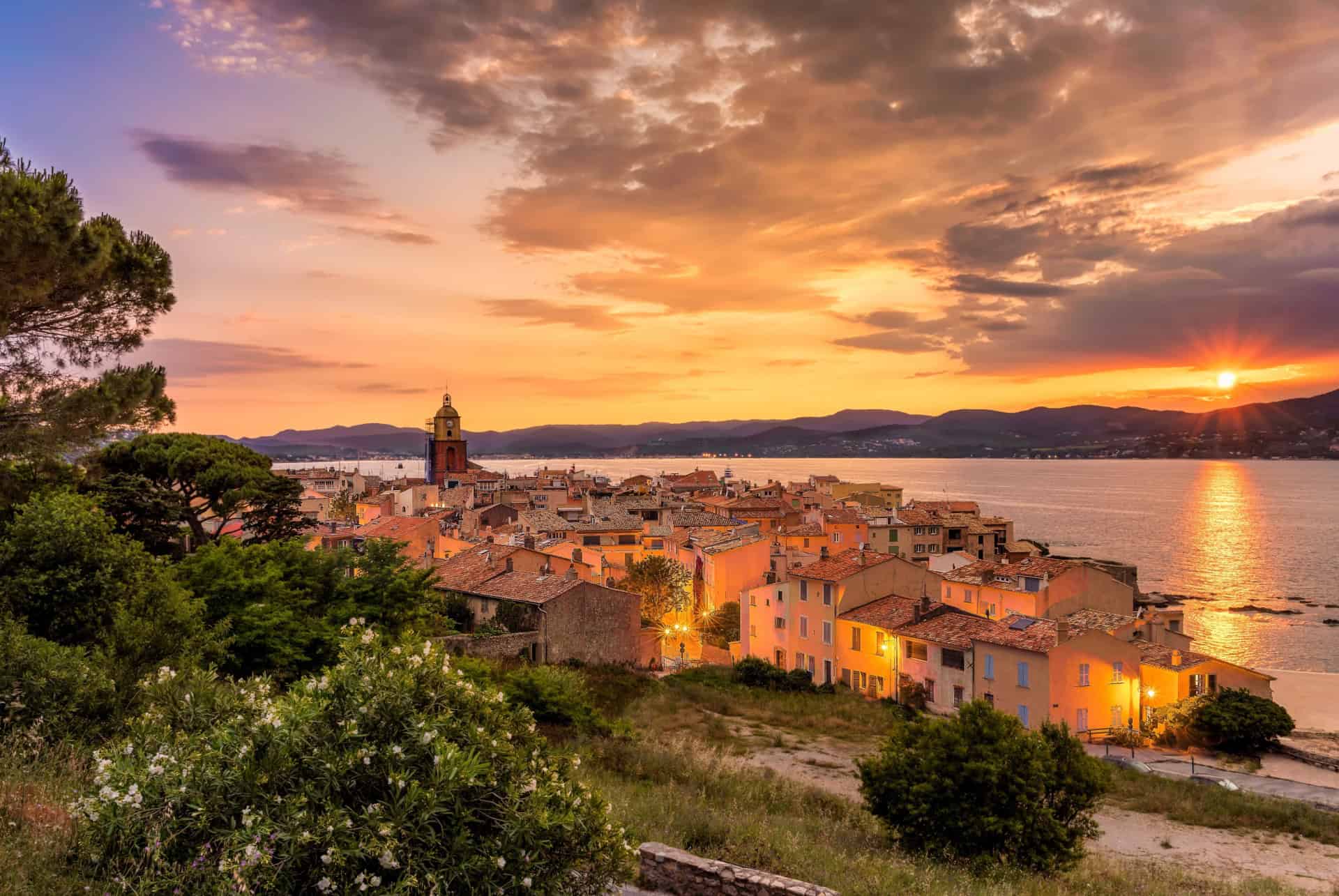 saint tropez coucher soleil