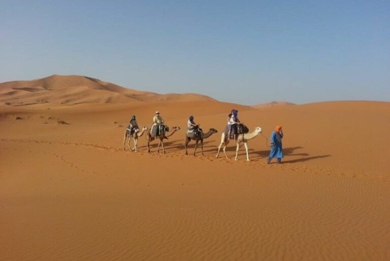 Une nuit dans le désert de Merzouga au départ de Fès