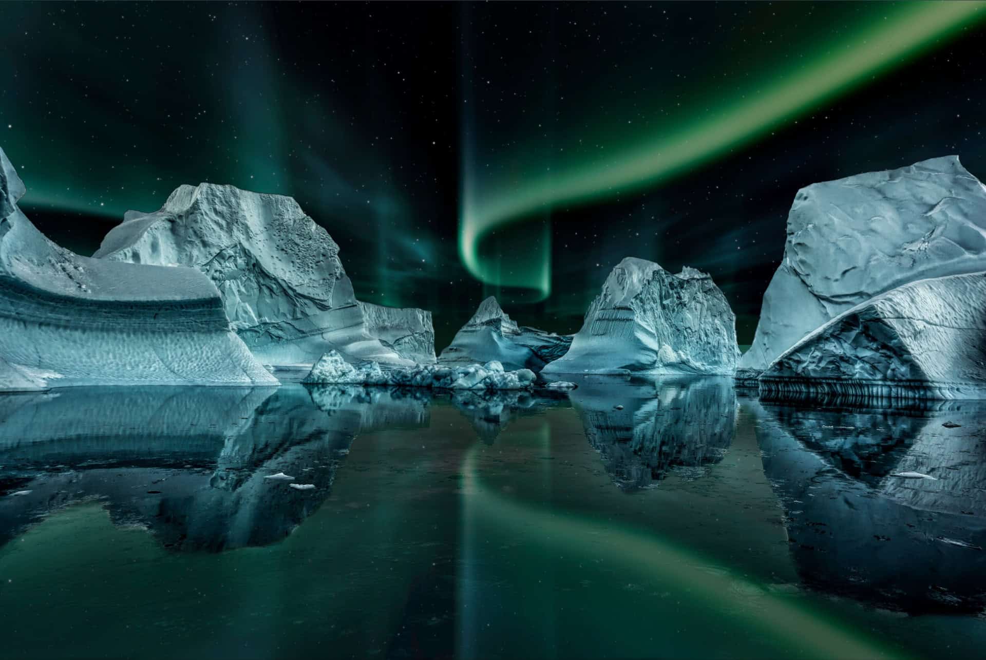 fjord groenland aurores boreales