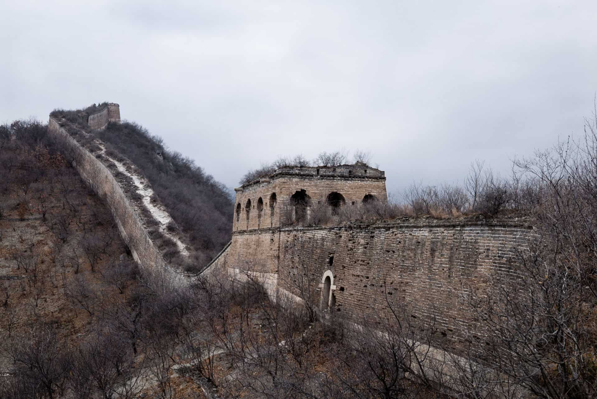 grande muraille sauvage de zhuangdaokou en hiver