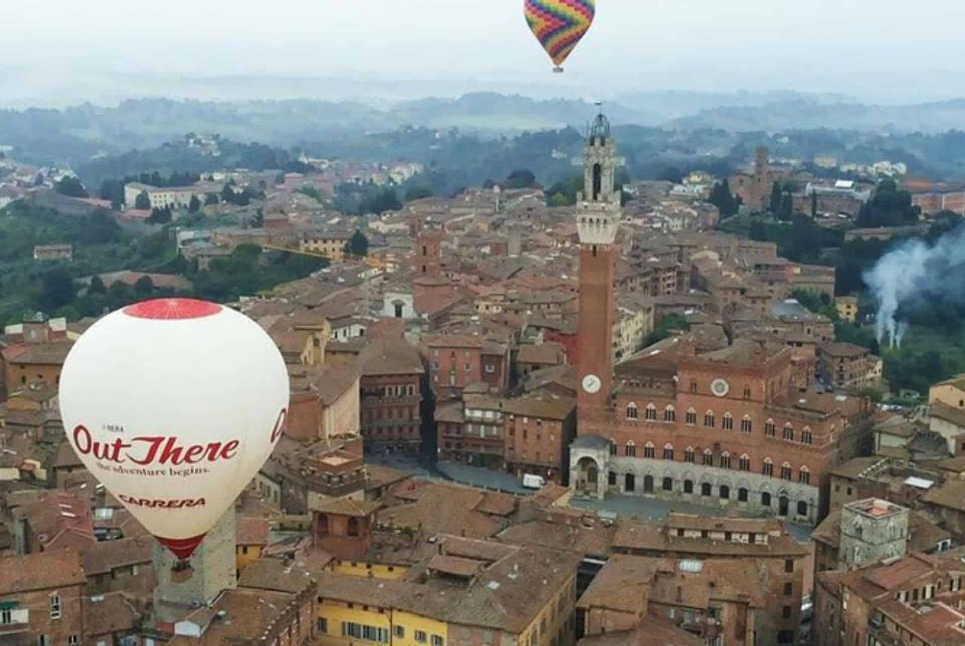 montgolfière toscane sienne