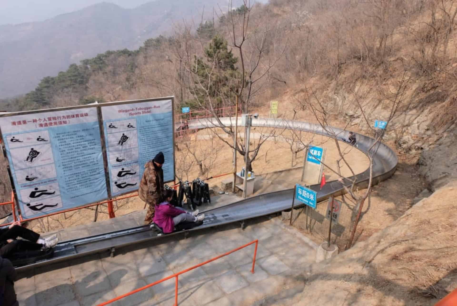 muraille de huanghucheng descente en toboggan