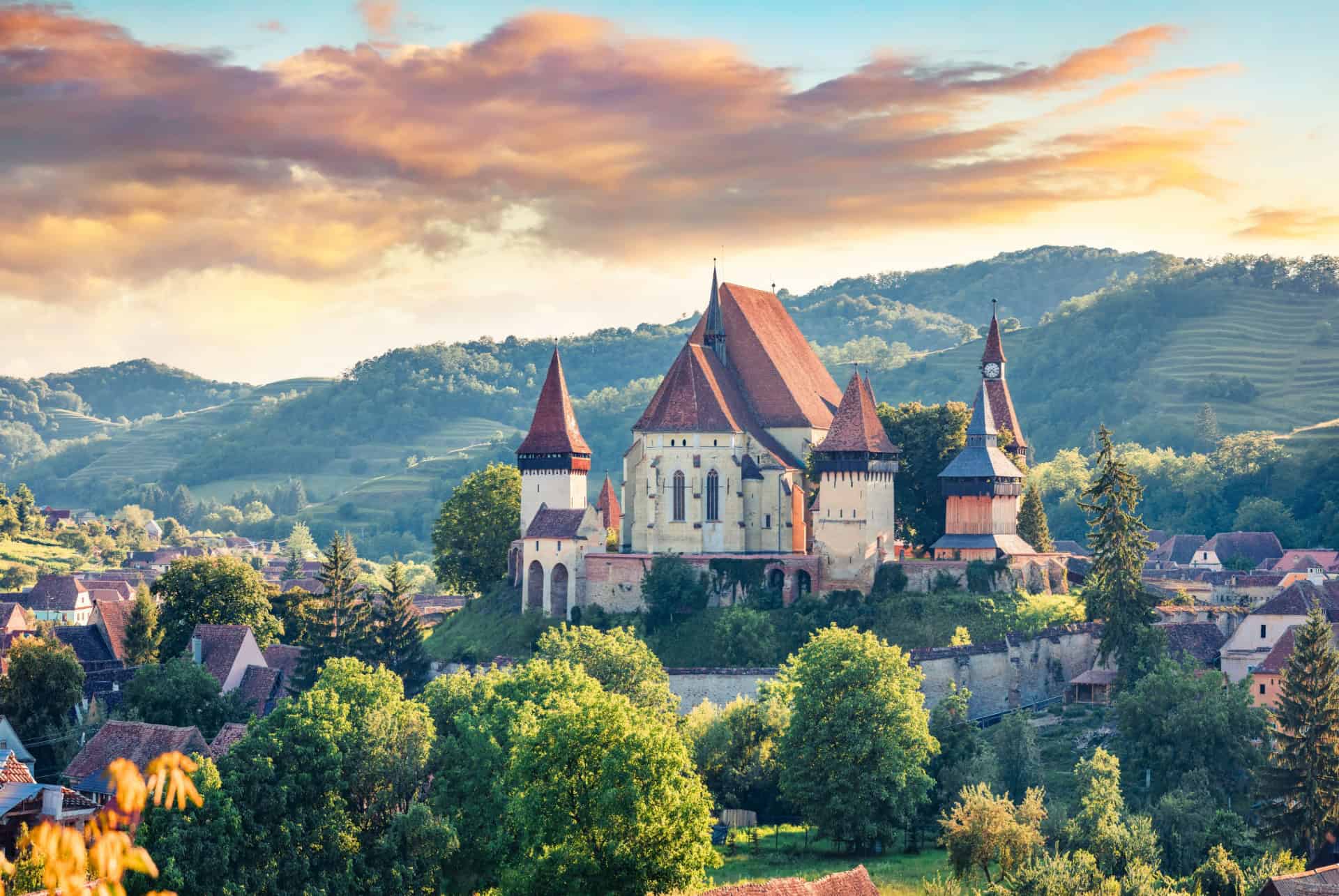 ou aller en roumanie paysage biertan