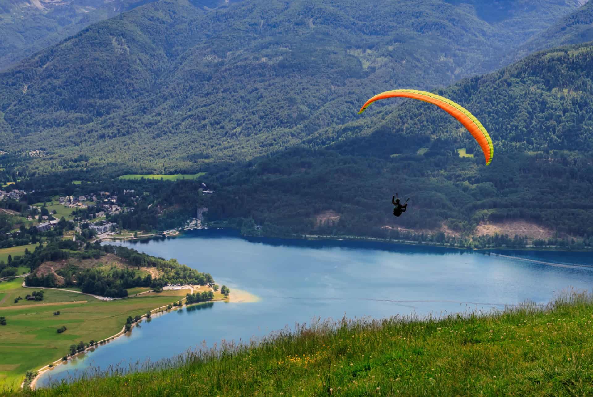 parapente lac de bohinj slovenie