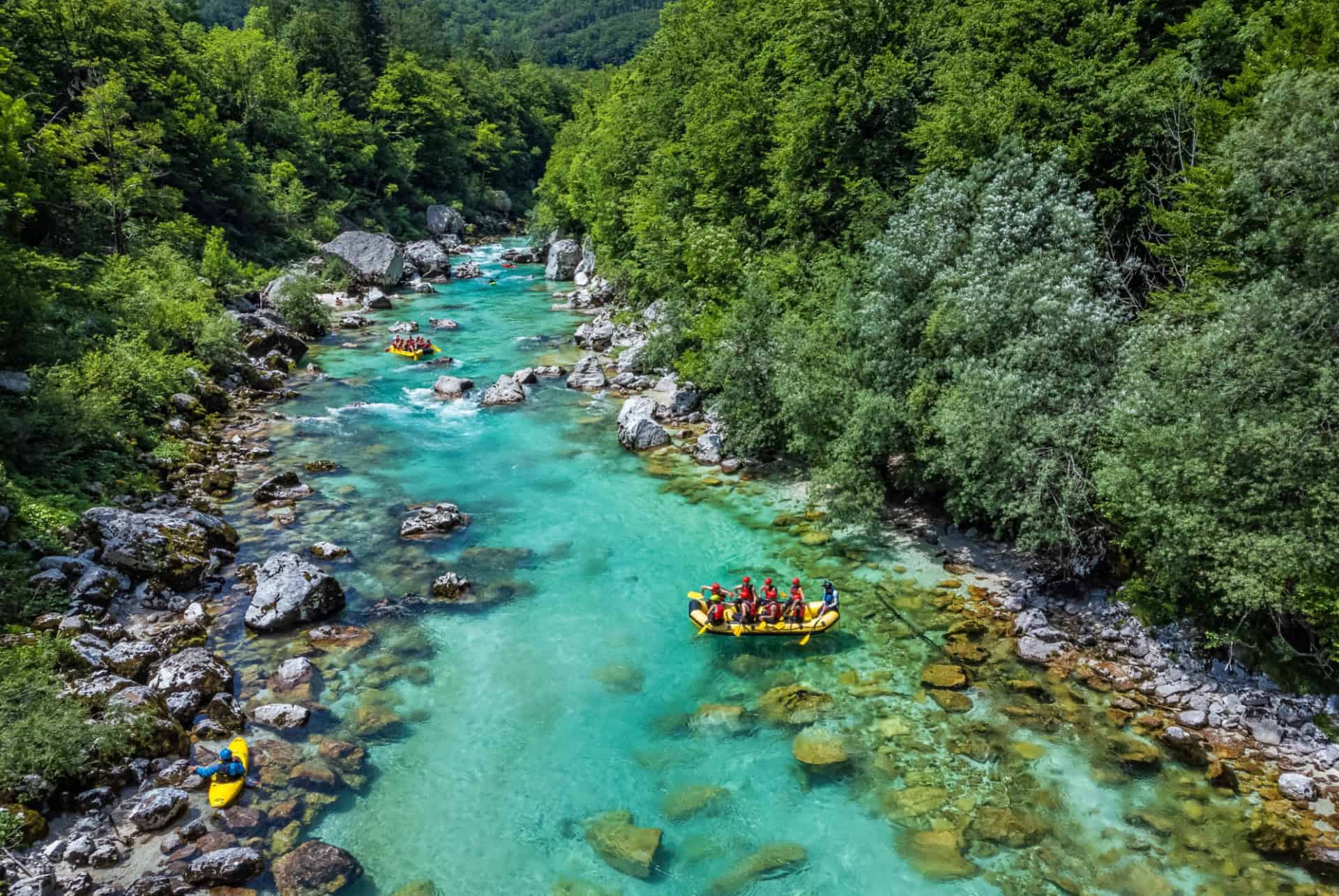 rafting riviere de la soca slovenie