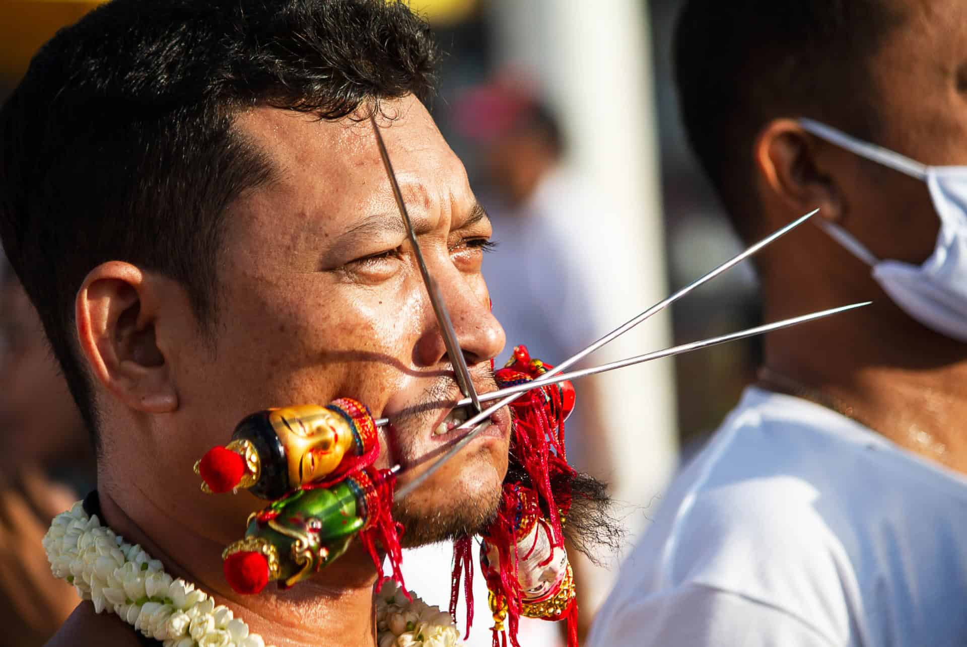 rituel au festival vegetarien