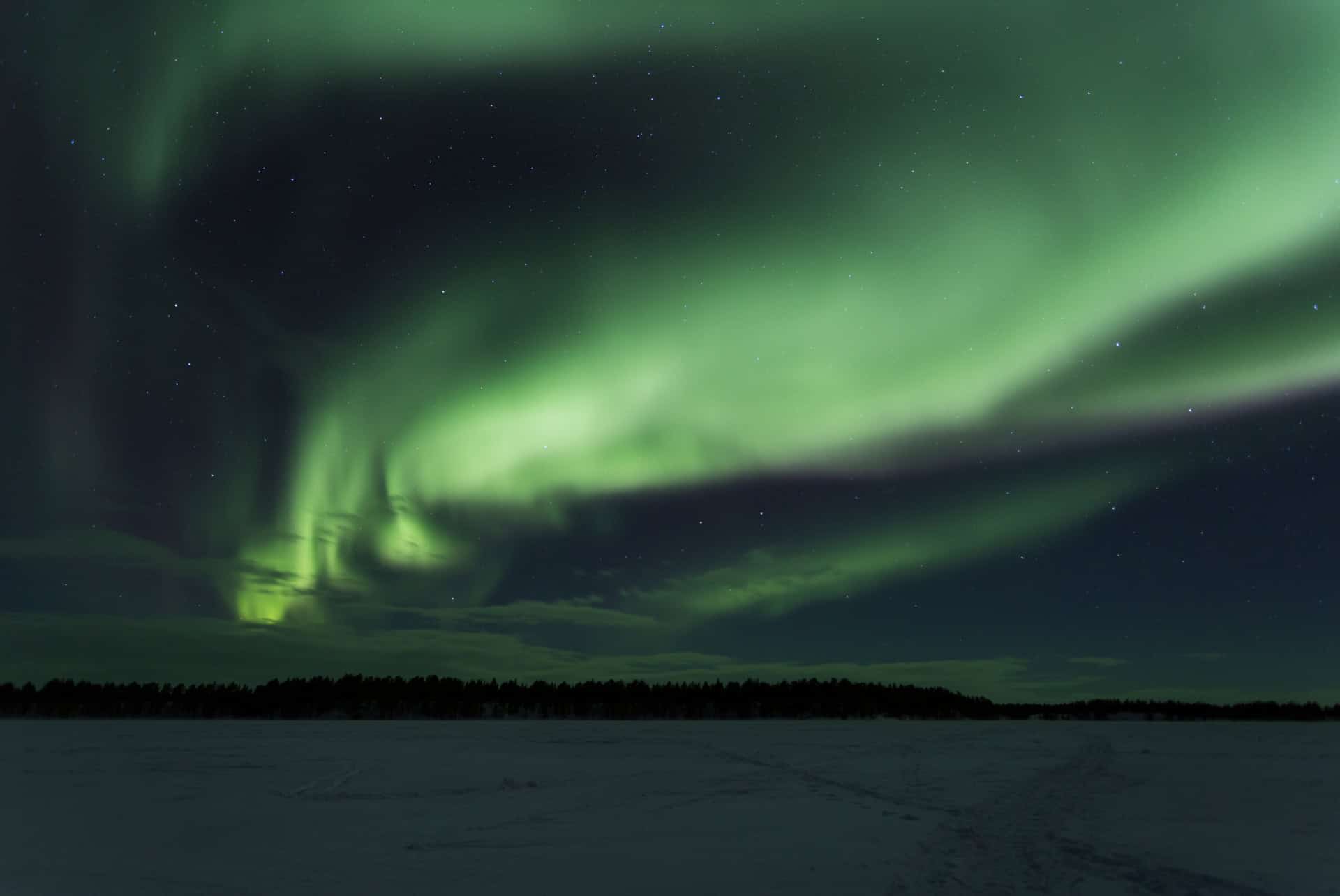 aurores boreales en laponie