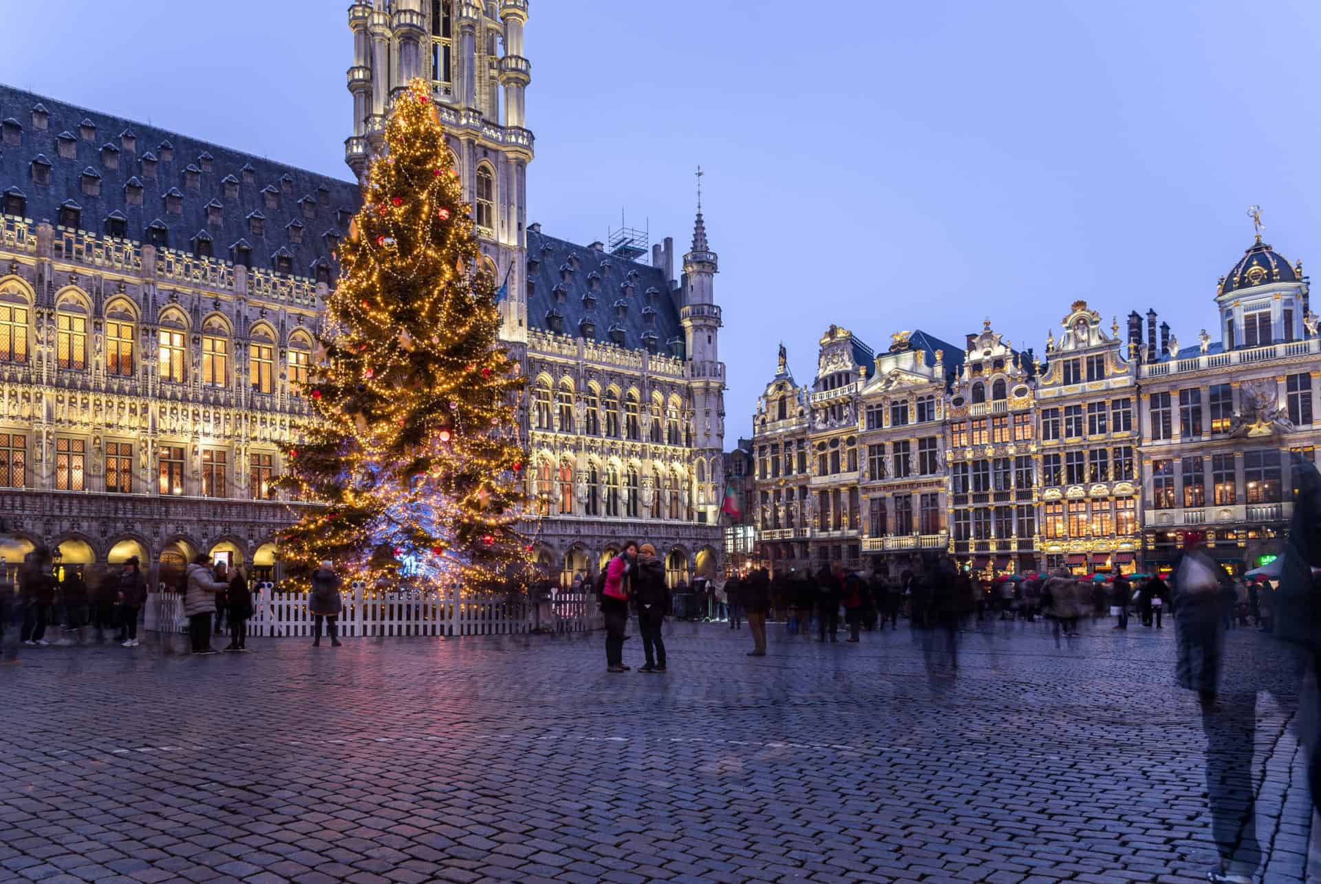 bruxelles grand place sapin