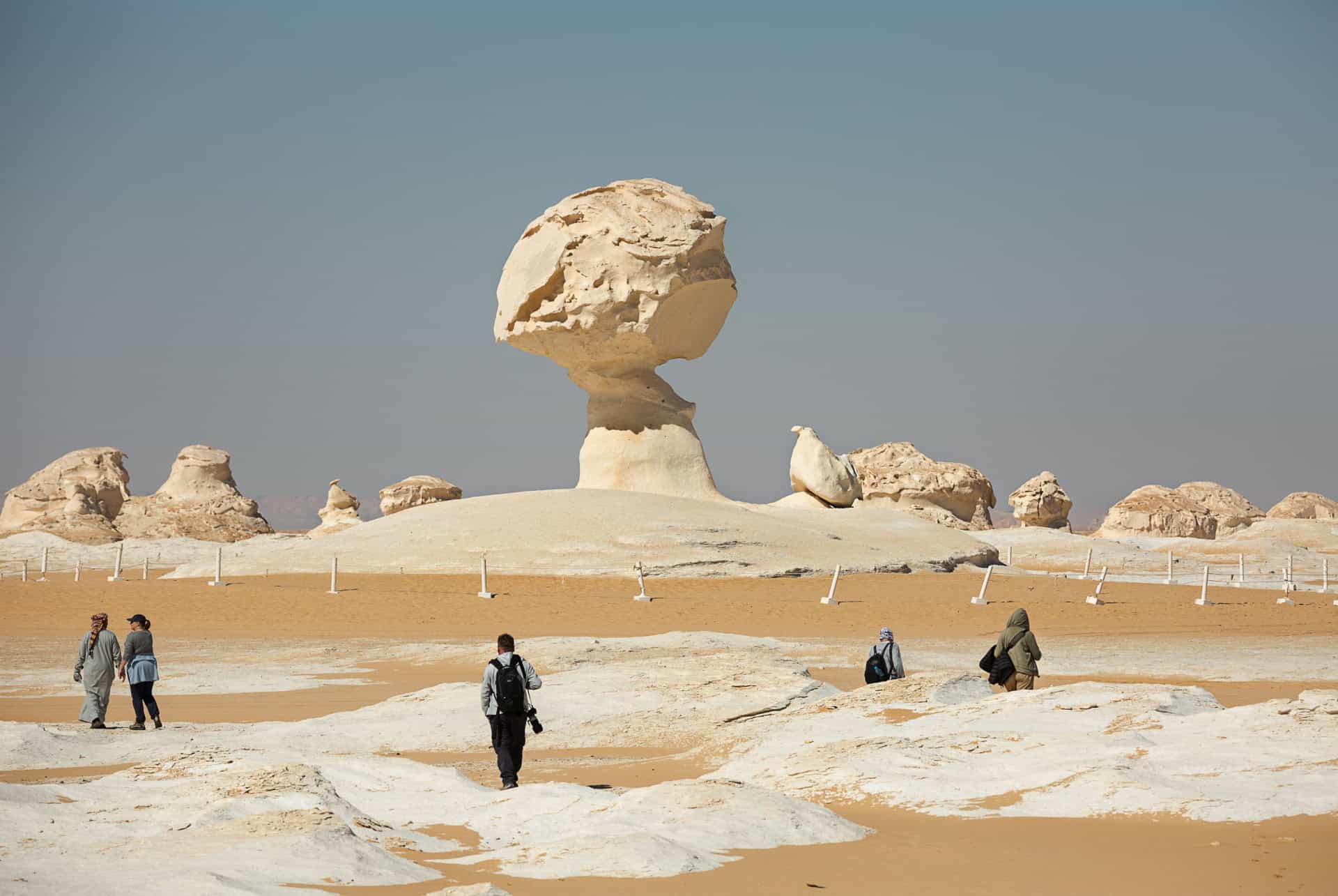 formation rocheuse desert blanc