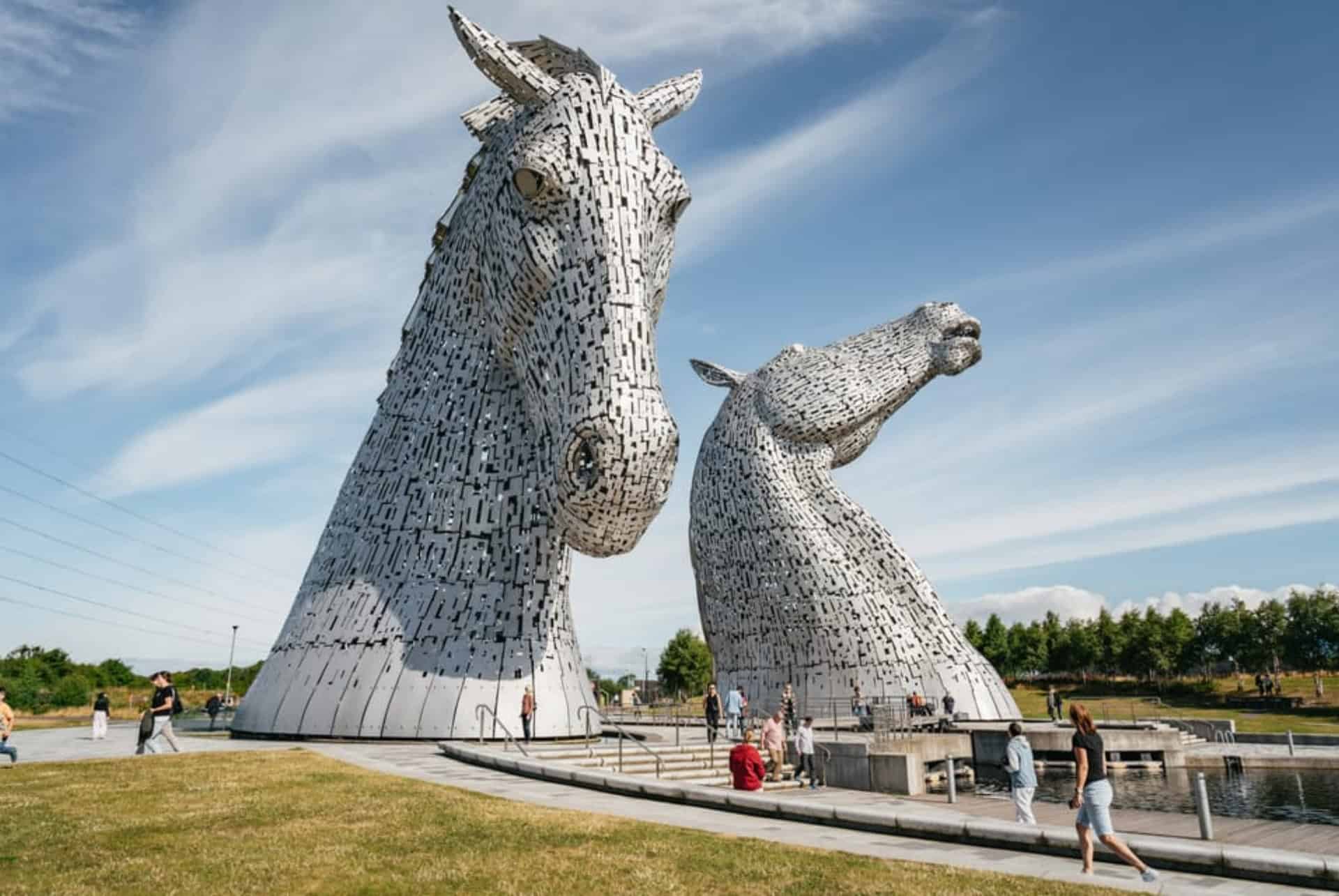 kelpies falkirk ecosse