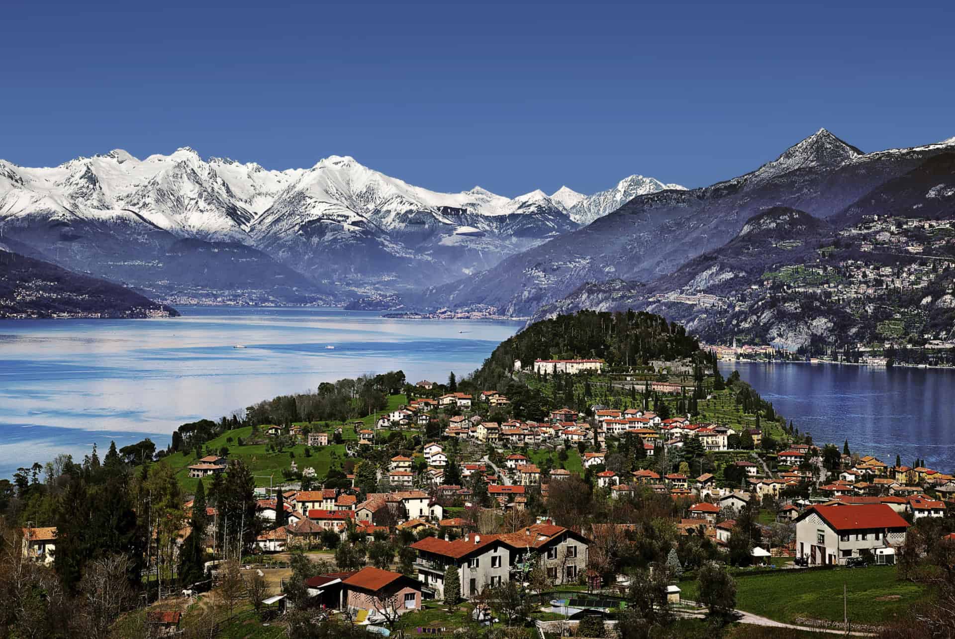 lac de come en hiver