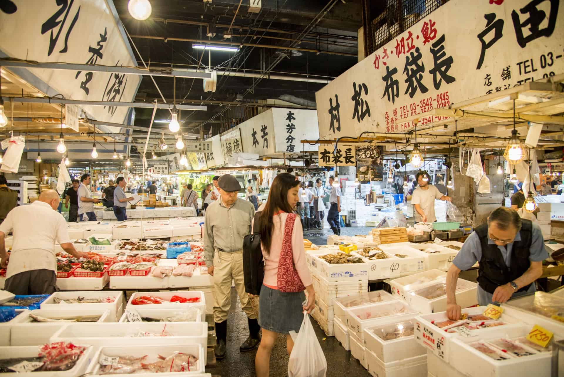 marche aux poissons de tsukiji a tokyo