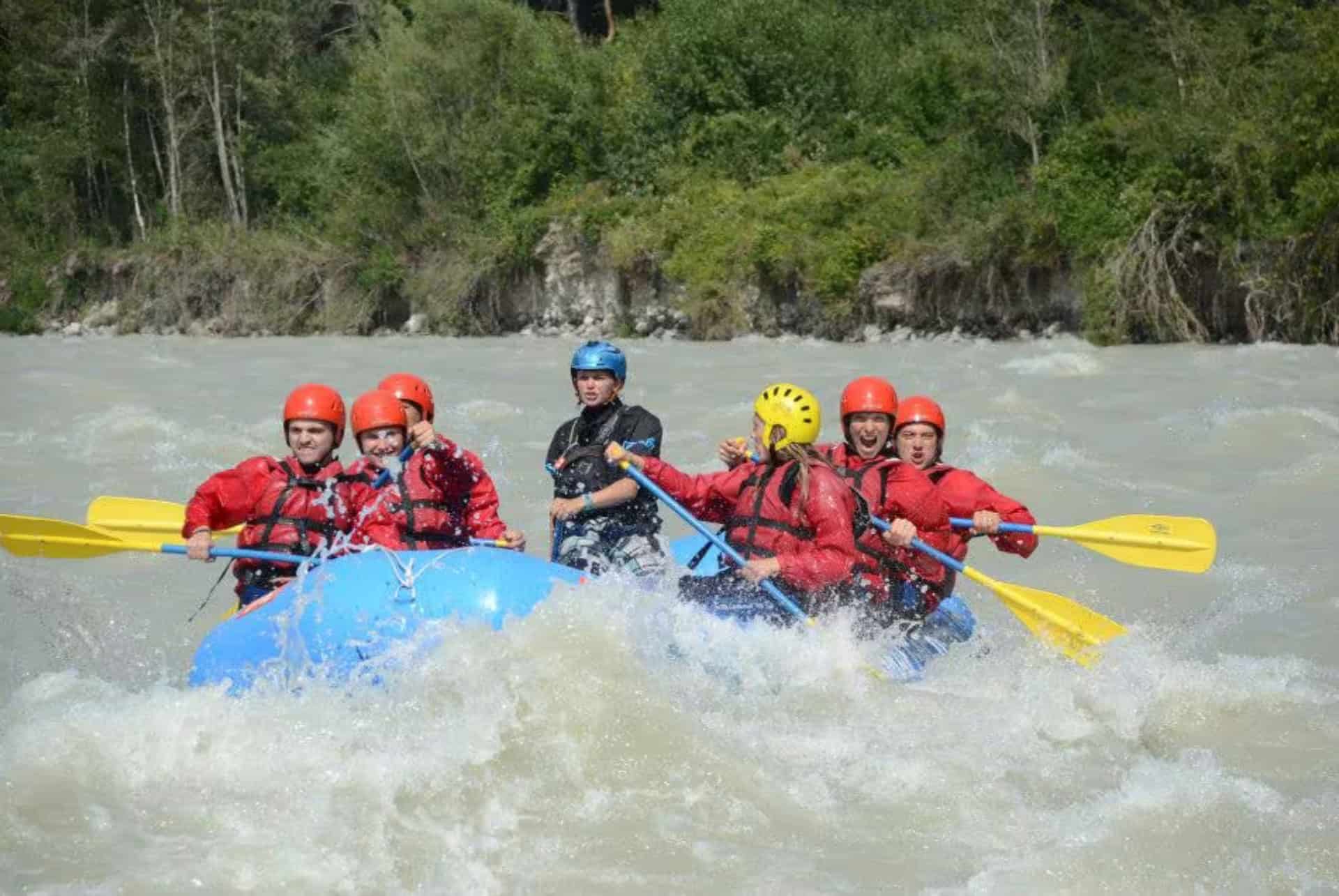 rafting sur arve pres de chamonix