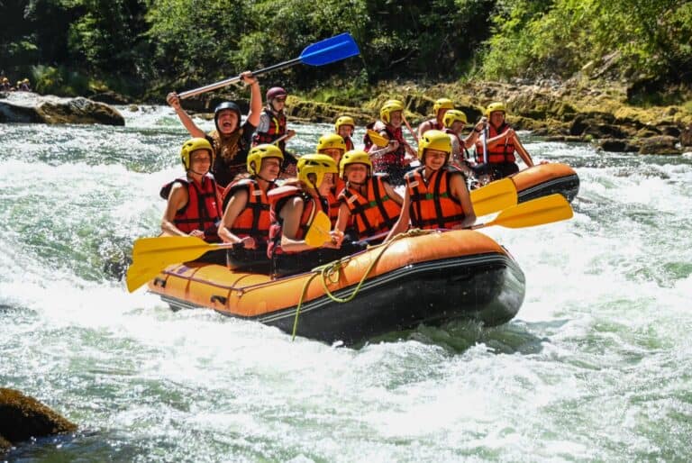 Rafting sur la Dranse près d’Évian-les-Bains