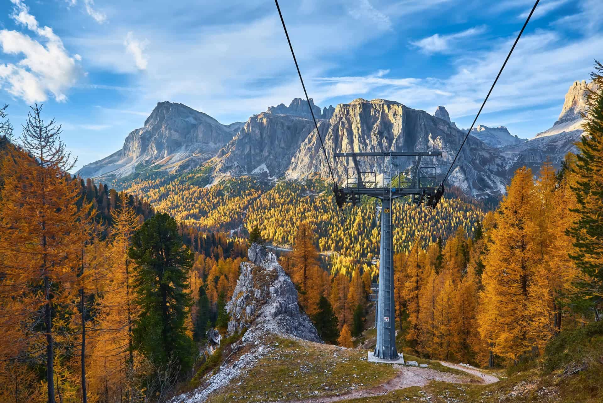 remontées mécaniques dolomites