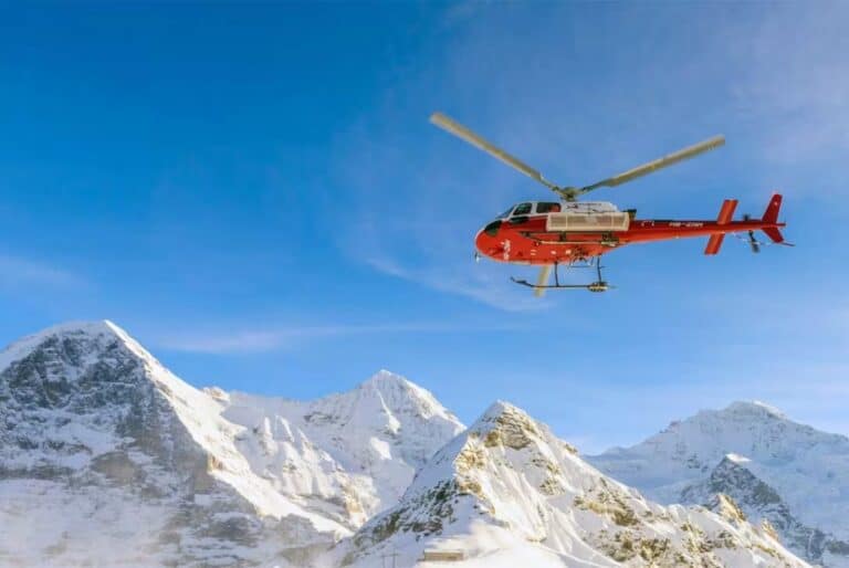 Vol en hélicoptère au Jungfraujoch