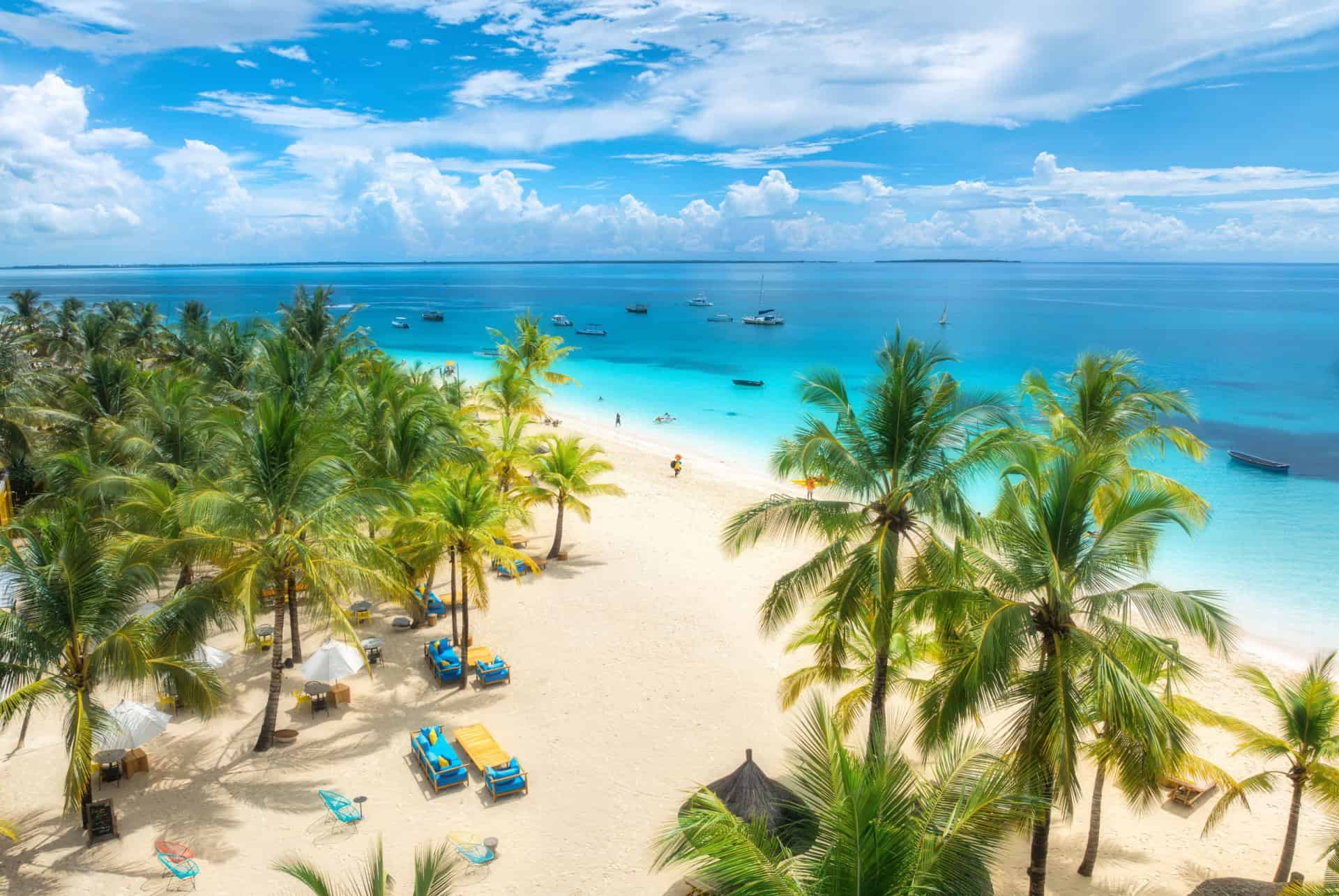 Plage Zanzibar en décembre