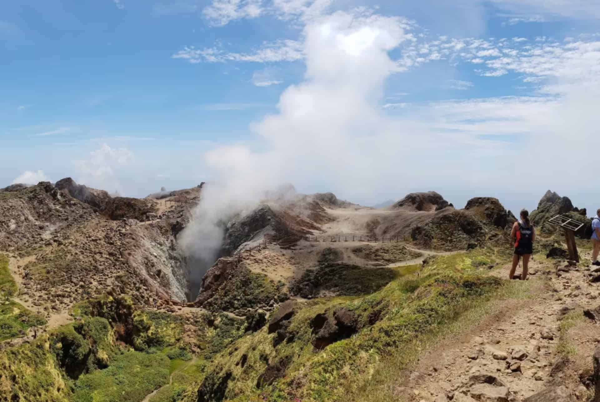 randonnee sur le volcan de la soufriere