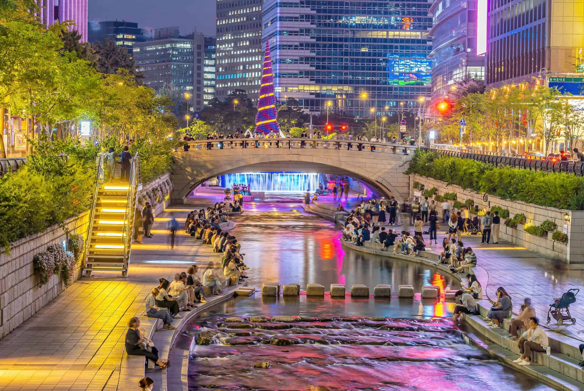 riviere traversant seoul