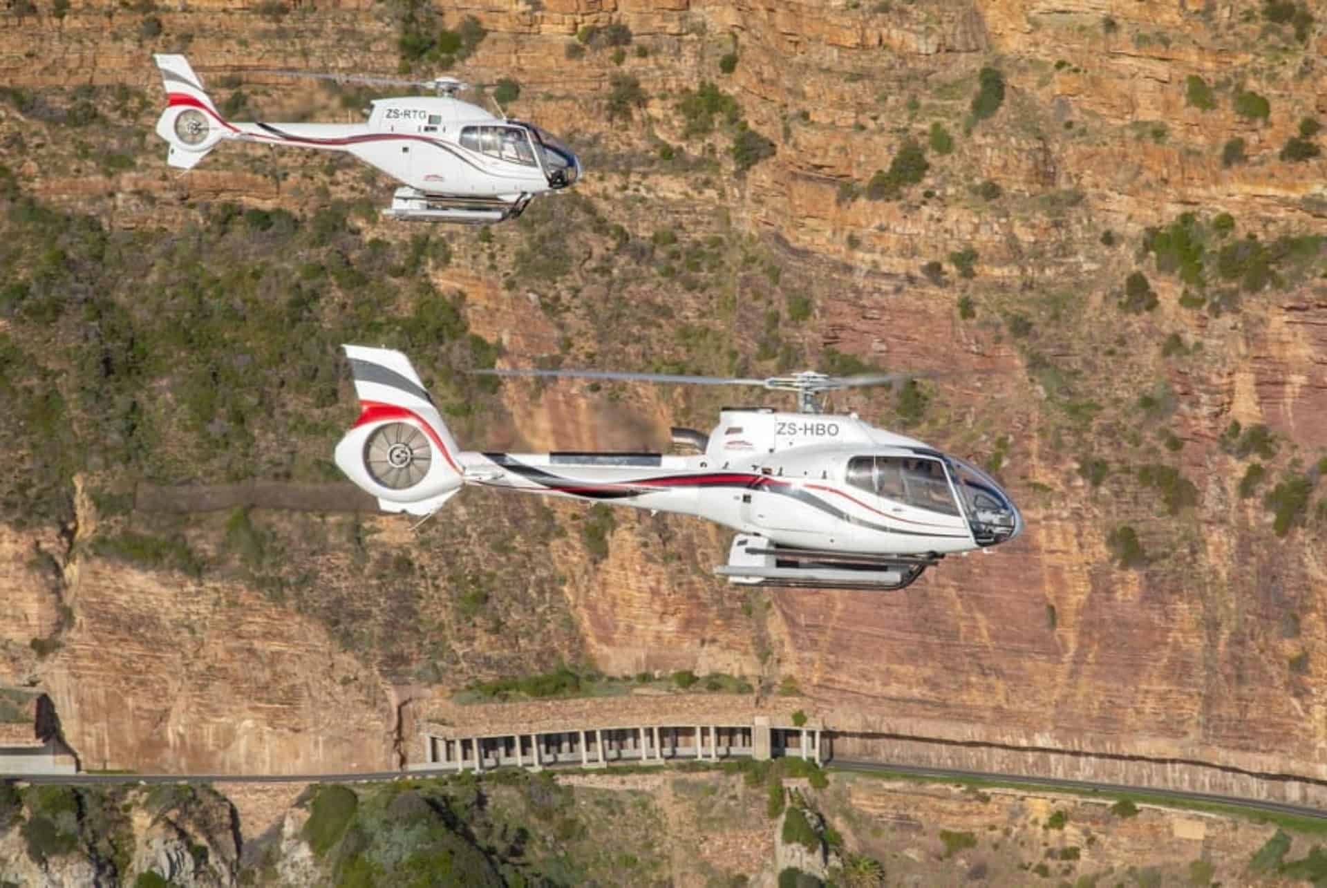 vol en helicoptere au cap