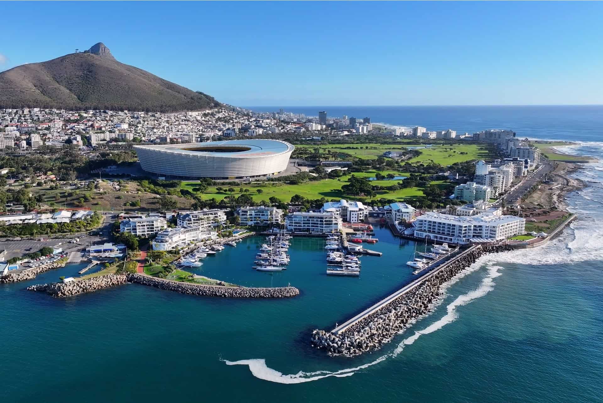 vue aerienne sur cape town