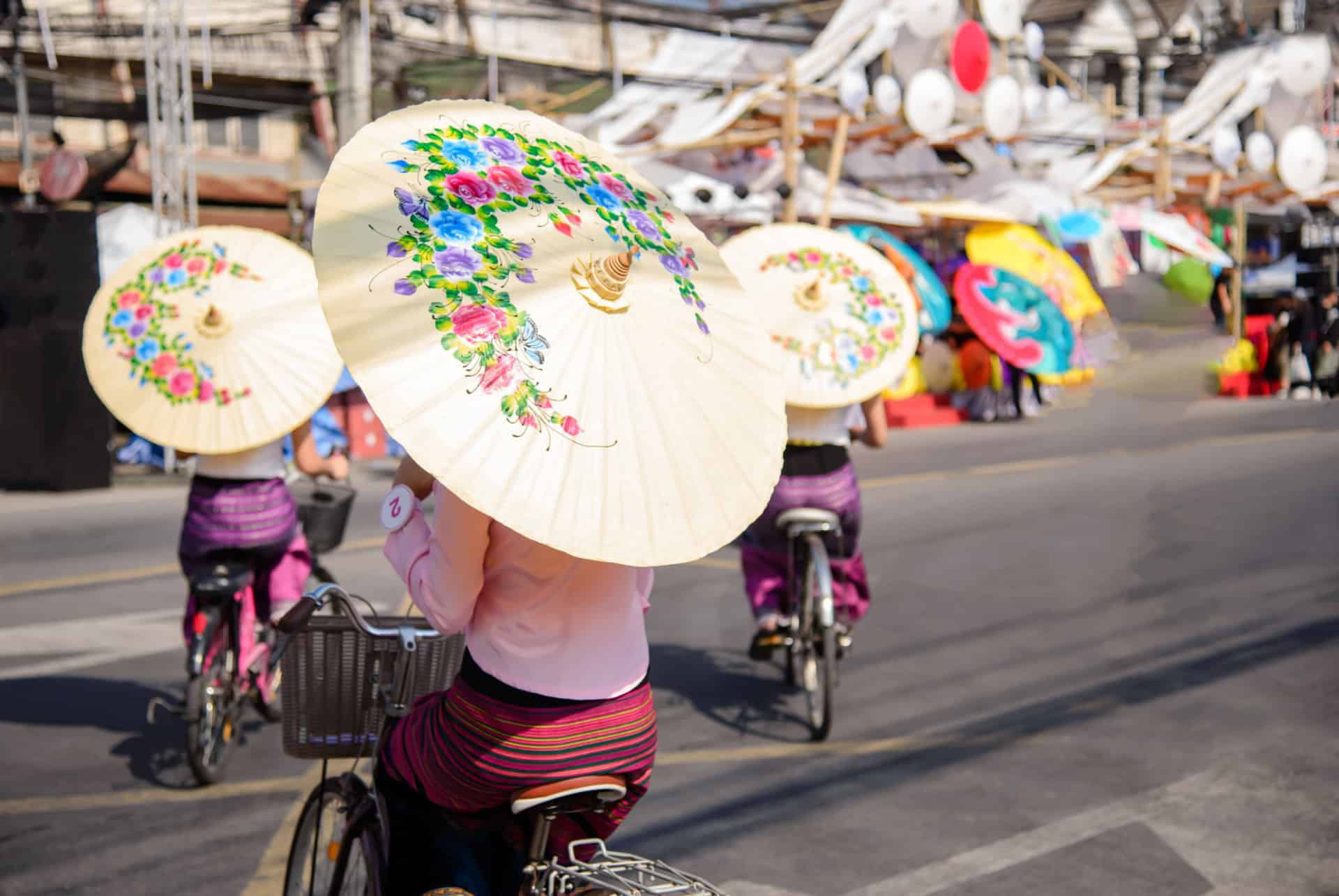 festival ombrelles bo sang thailande