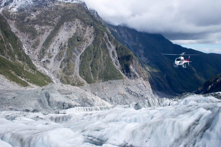 Vol en hélicoptère au-dessus du glacier Franz Josef