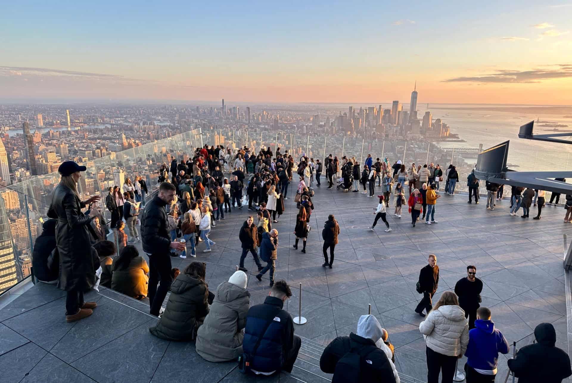 affluence touristique new york fevrier