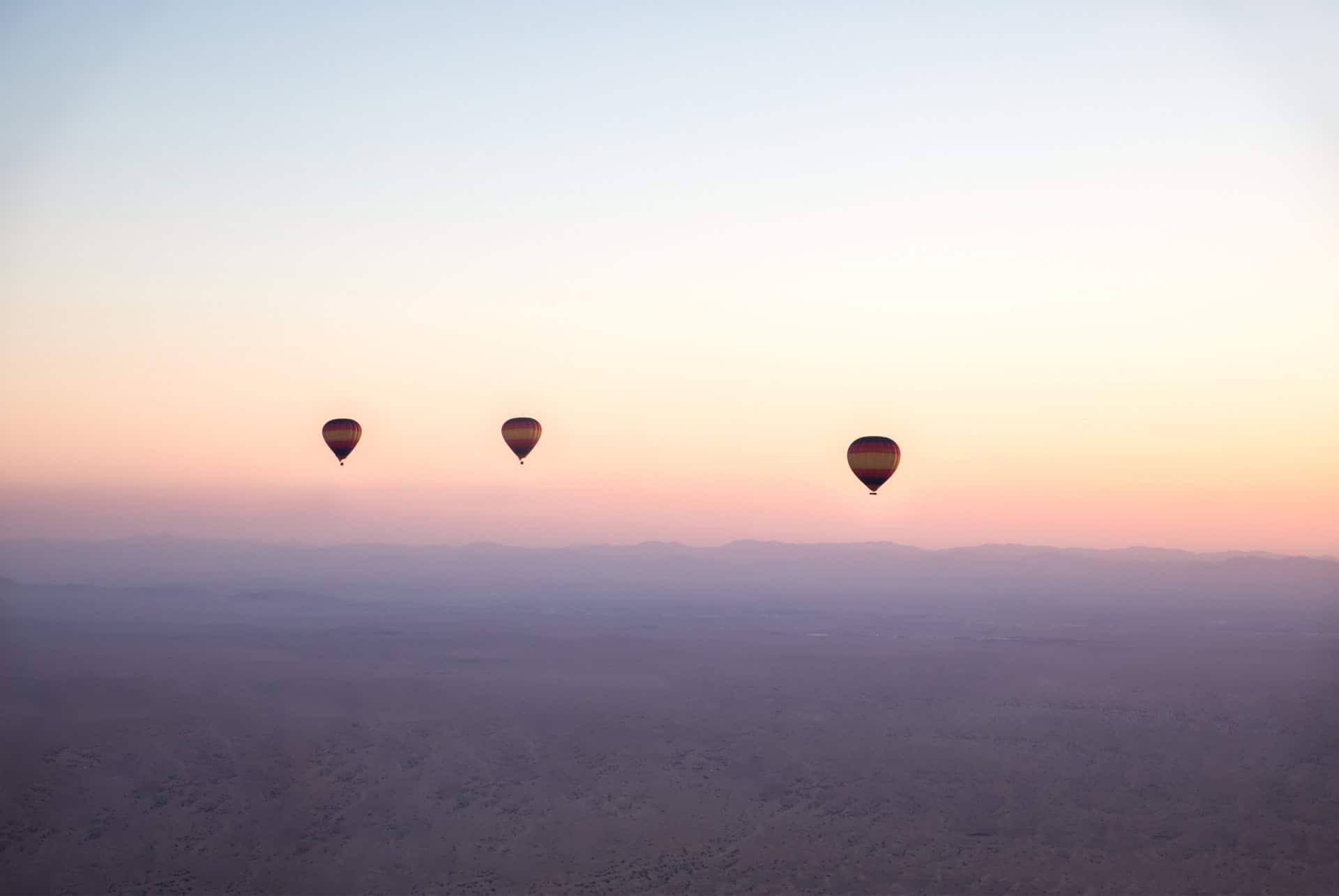 montgolfiere a dubai en fevrier