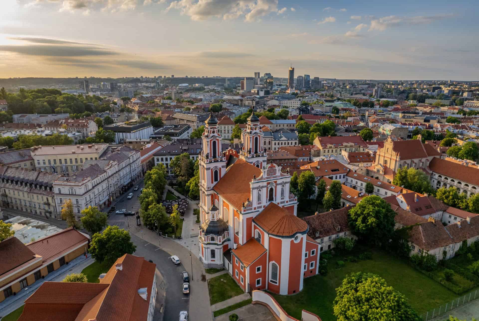 vue aerienne vilnius