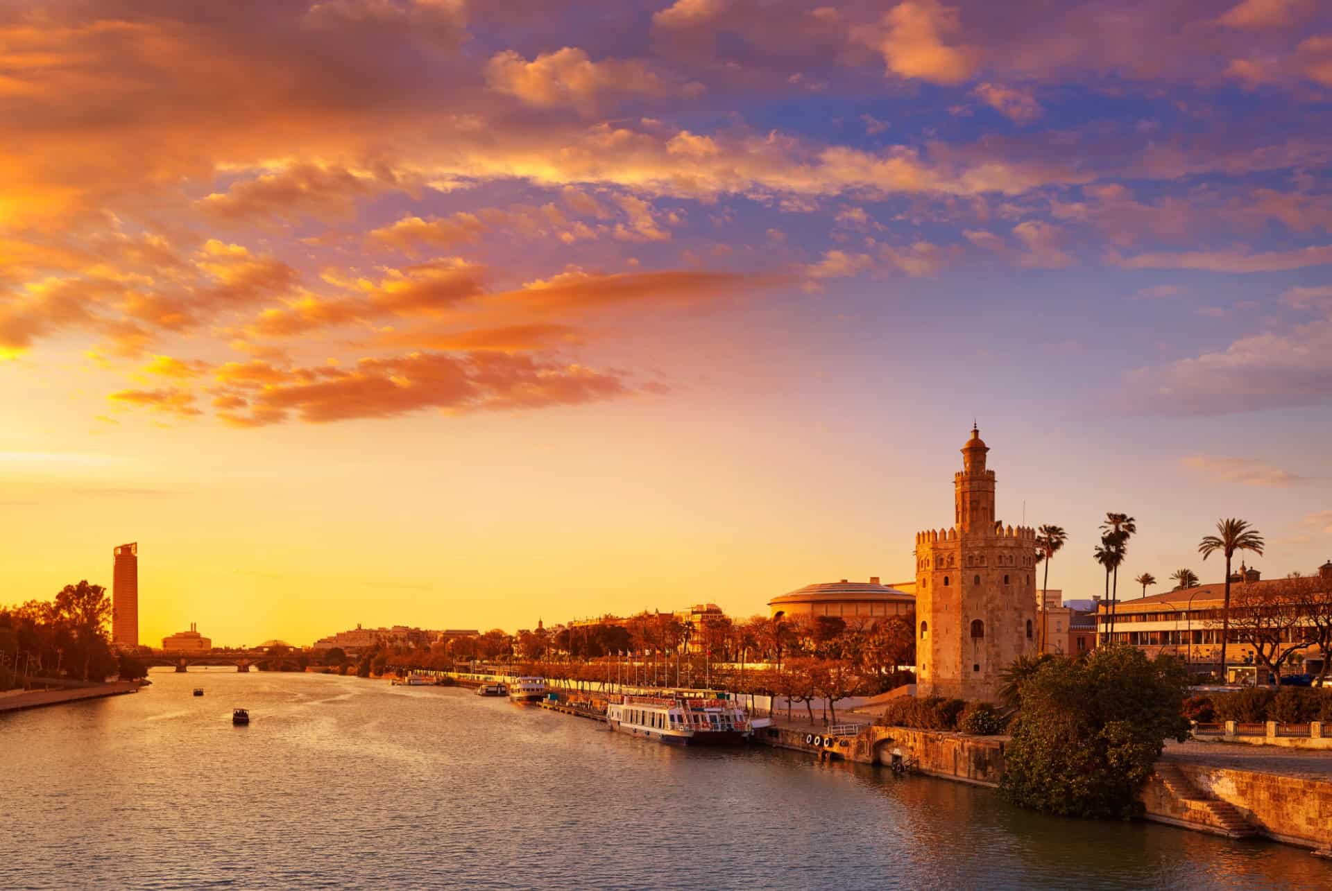 guadalquivir seville en avril